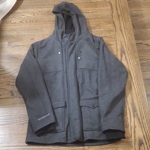 Ambiguous men's large herringbone heavy jacket